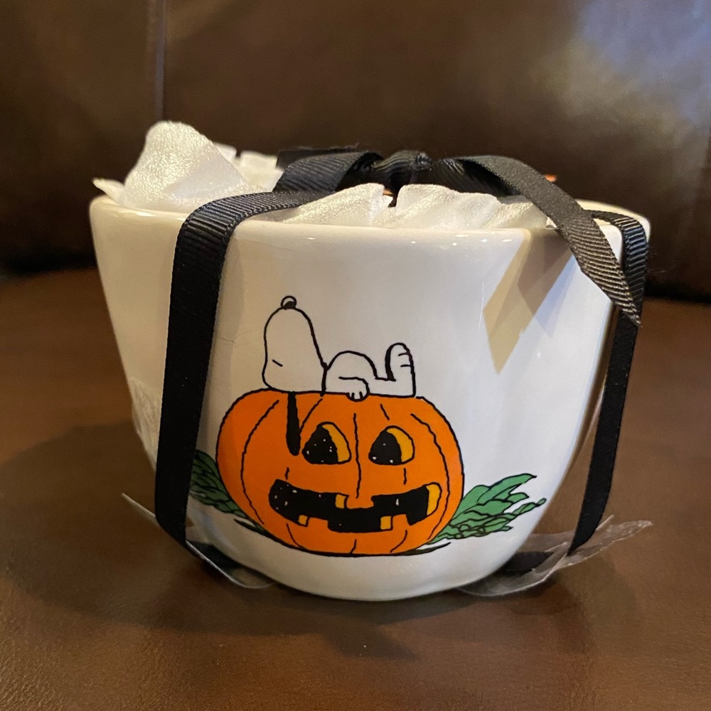 NWT Rae Dunn Peanuts set of 4 measuring cups,Peanuts Halloween 1,1/2,1/3,1/4 c